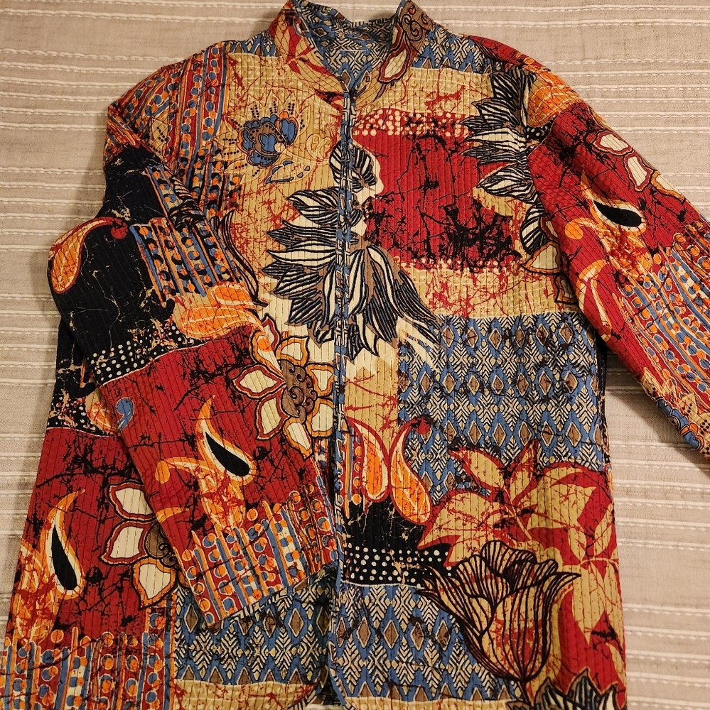 Beautiful Multi Colored Reversible Jacket Excelle… - image 2